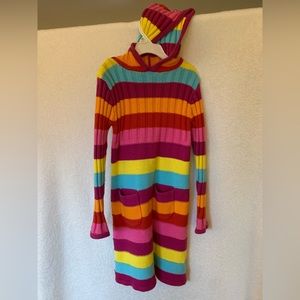 Cute colorful hoodie sweater dress!